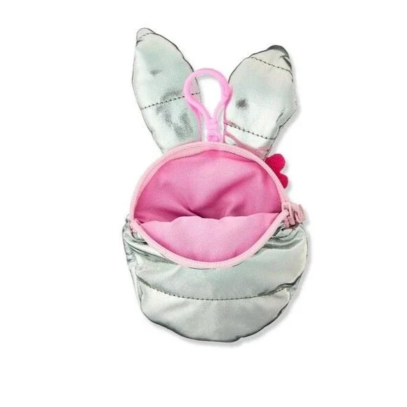 Bunny Ears  Easter Smiley Face Coin cute, Silver, by Way To Celebrate Hooks Bag - Picture 2 of 3